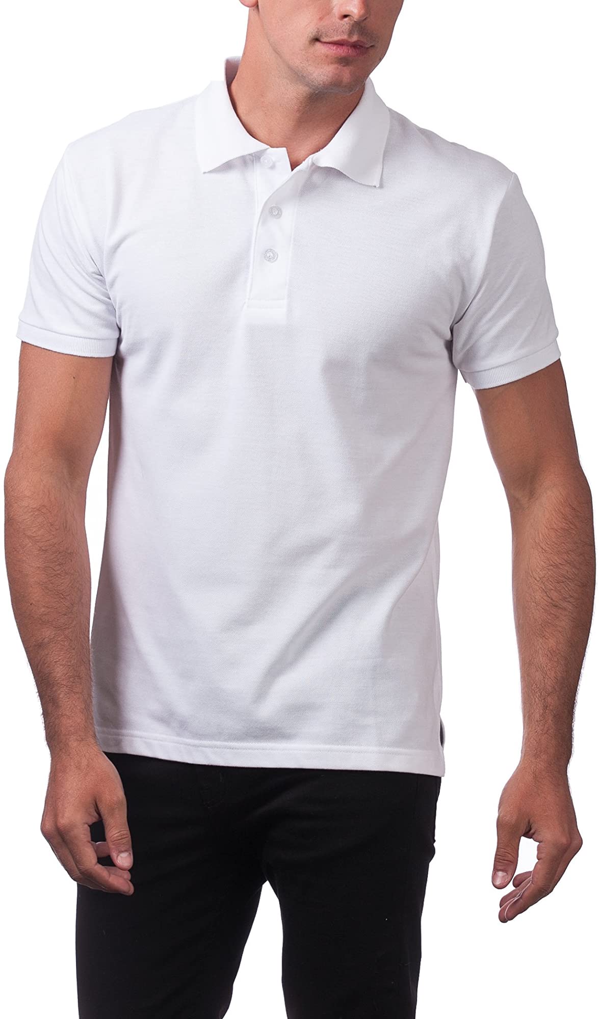 Pro Club Mens Pique Polo Cotton Short 