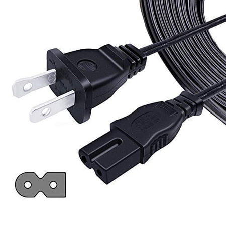 UL Listed 8ft AC Power Cord Replacement for Sony Playstation 1 2 PS1 PS2,Bose CineMate Series II 15 Digital Home Theater Speaker Companion 3 5 Multimedia Speaker System Power Cord 2 Prong AC