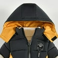 thumbnail image 4 of Mepaouo Kids Boy's Winter Coat Fleece Lined Waterproof Down Jacket Toddler Puffy Hooded Outwear Yellow 12-18 Months, 4 of 5