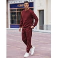 thumbnail image 4 of COOFANDY Men's Tracksuit 2 Piece Sweatsuit Set Long Sleeve Pullover Athletic Suit For Sports Casual Fitness Jogging, 4 of 11