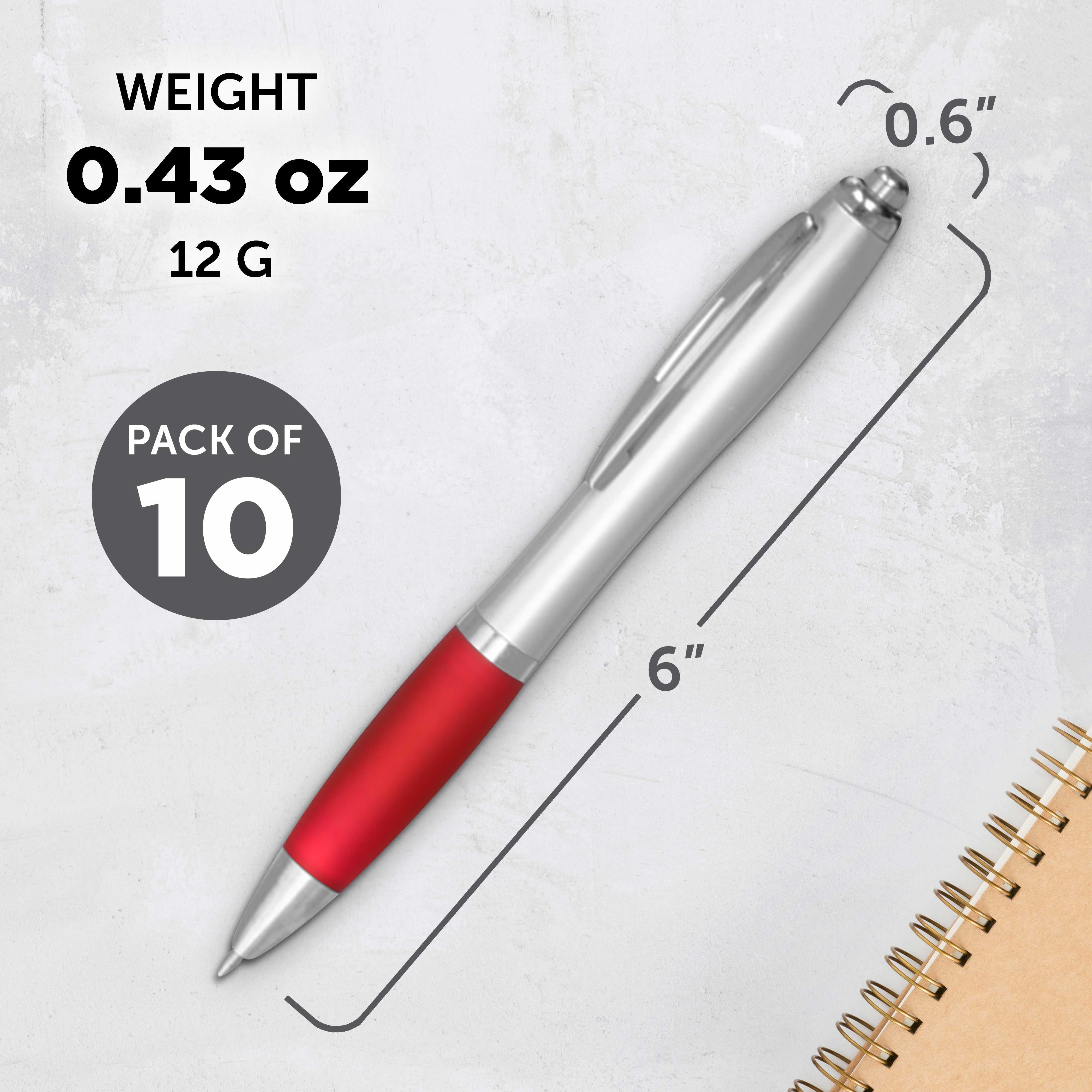 Colored Grip Gel Pens - 10 pack - RedBI