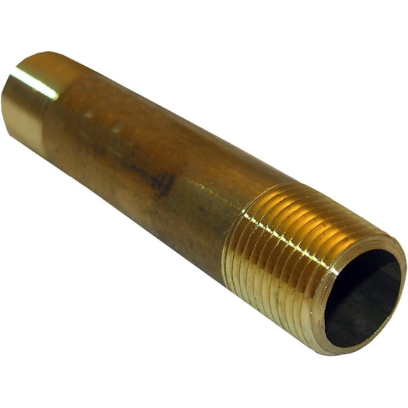 LASCO 17-9409 3/8-Inch by 3-Inch Yellow Brass Pipe Nipple