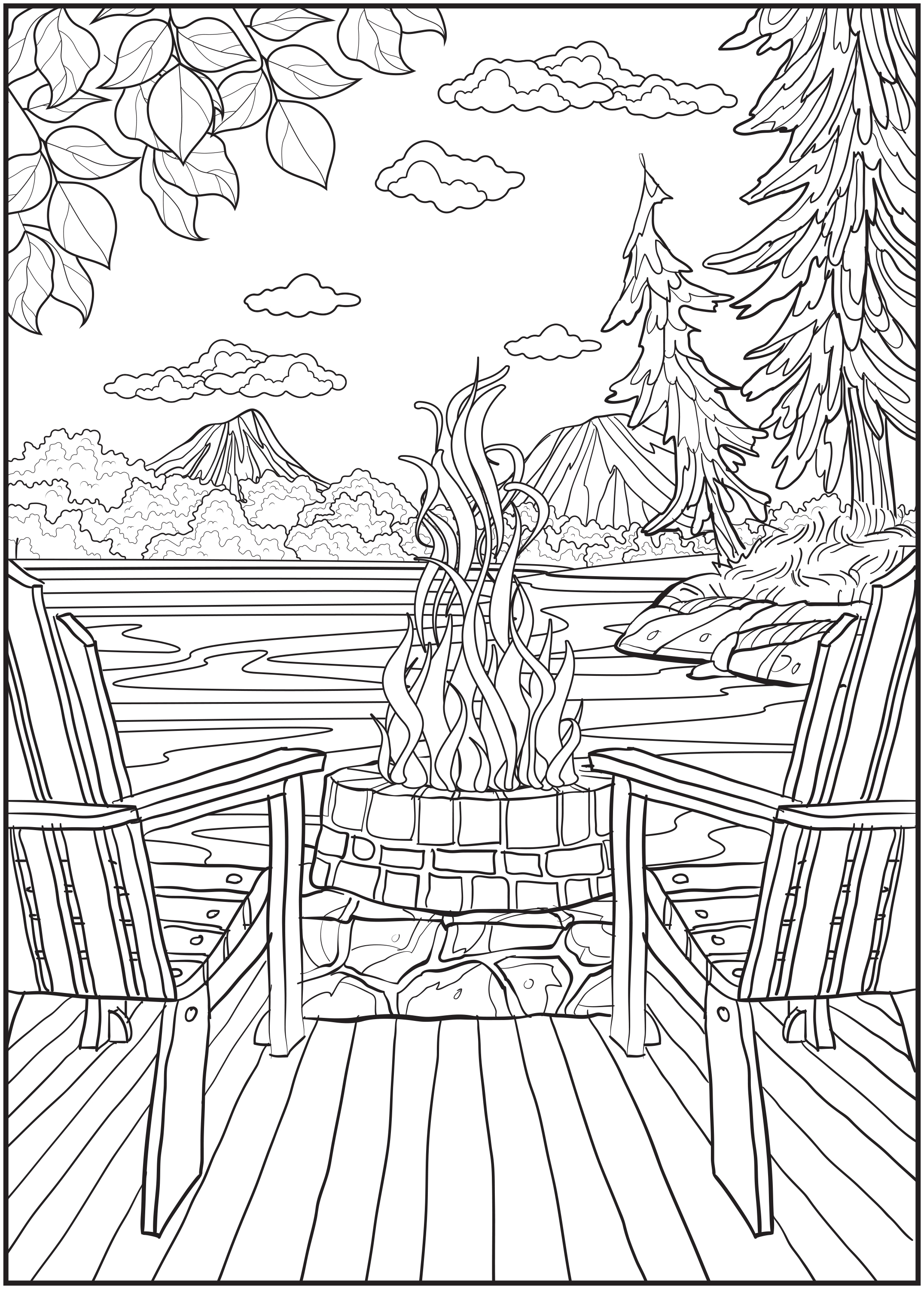 Cra-Z-Art Timeless Creations Adult Coloring Book, Nature's Escape