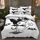 thumbnail image 1 of Juego de cama de Hello Kittys, ropa de cama de 2 piezas, 135x200cm, con estampado 3D de dibujos animados de Anime, Kuromi Melody Girl, 1 of 4
