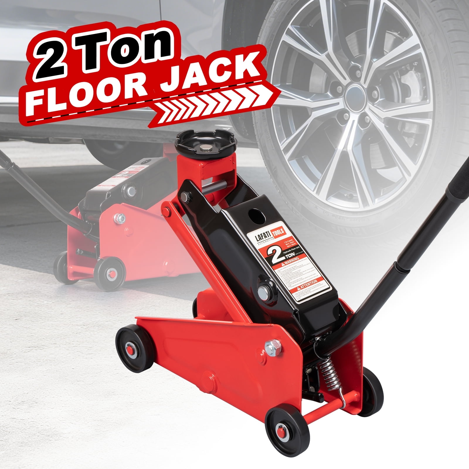 Hyper Tough 2-Ton Trolley Jack and Jack Stands - Walmart.com