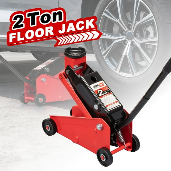 2 Ton Car Jack Lift, Heavy Duty Hydraulic Jack for SUV & Mini RV, Low Profile Design, All Steel Construction, Lifting Range 5.7"~15.7"