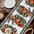 thumbnail image 2 of Polka Dot Orange Pumpkin Table Runner, Autumn Thanksgiving Kitchen Dining Table Decoration for Home Party Decor 13x48 Inches, 2 of 9