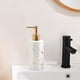thumbnail image 5 of Dispensador de jabón líquido recargable de cerámica de 350 ml con bomba para decoración del hogar y el baño. Blanco, 5 of 8