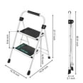 thumbnail image 2 of Kingrack 2 Step Ladder, Folding Step Stools for Adults , Anti-Slip Wide Pedal, 330lb for Home & Workplace, 2 of 7
