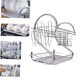 thumbnail image 3 of UPOUART 1Ud Escurridor De Platos De Cocina Plateado Con Soporte Para Tazas Y Utensilios, 3 of 8
