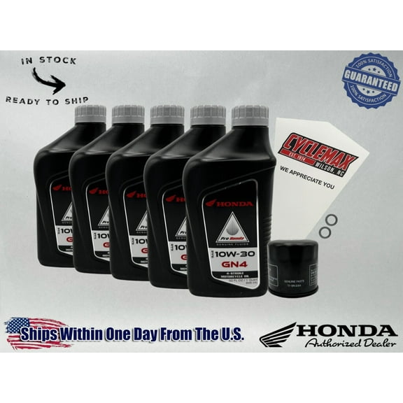 Cyclemax Standard GN4 10W-30 Oil Change Kit fits 2021-2024 Honda REBEL 1100