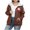 Brown, variant on Fleece Jacket Spring Fall Winter Zip Up Sweatshirt Hoodie Christmas Sweatshirts Funny Graphic Long Sleeve Hoodies