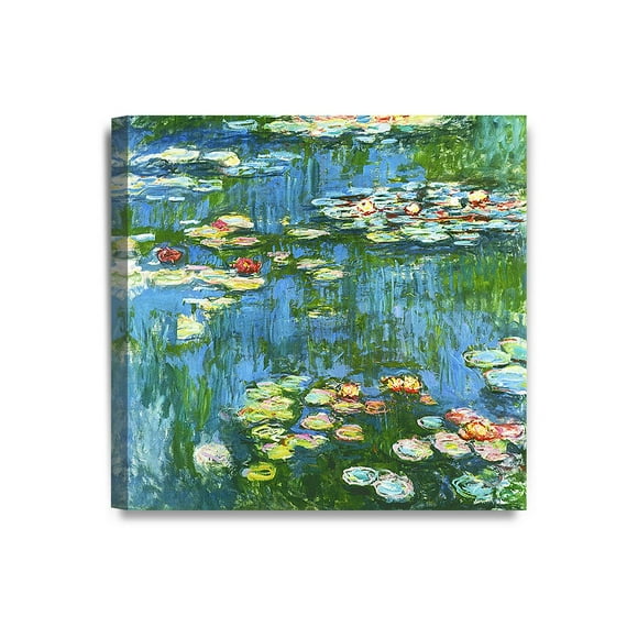 DECORARTS - Nénuphar Étang 1914, Claude Monet Art Reproduction. Impressions sur Toile Giclée Art Mural pour Décoration Intérieure 24x24