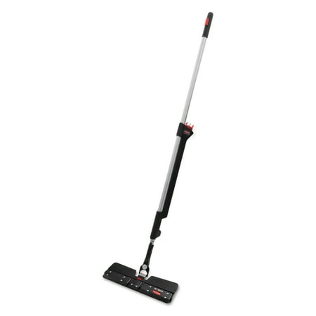 Rubbermaid Commercial Pulse Executive Double-Sided Microfiber Spray Mop System, Black/Silver, 55.8