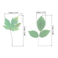 thumbnail image 2 of Calcomanías de flores transparentes de vinilo, calcomanías de flores claras de PET para álbum de recortes, 40 hojas verdes, 2 of 6