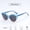 Blue Brown, variant on Kids Polarized Sunglasses Cute Cat Eye UV400 Protection Flexible TPEE Temple Children Sunglasses for Boys Girls Outdoor Beach Travel