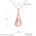 thumbnail image 3 of EOEMY Yellow Rose Gold Plated Necklace Pendant Drop 19 Inches 1mm Lobster Clasp B297-Rose Gold, 3 of 6