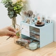 thumbnail image 7 of Desk Organizer with 3 Drawer, Multi-Functional Pencil Pen Holder for Desk, Desk Organizers and Storage with 8 Compartments, Desktop Organizer for Office Home Art Supplies (Blue), 7 of 7