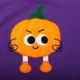 thumbnail image 5 of HILEELANG Toddler Boys Girls（12M-7T) PurplePumpkin Sweatshirt – Halloween & Thanksgiving Pullover Tops for Boys Girls, Cute Autumn Outfit, Sizes 4T, 5 of 5