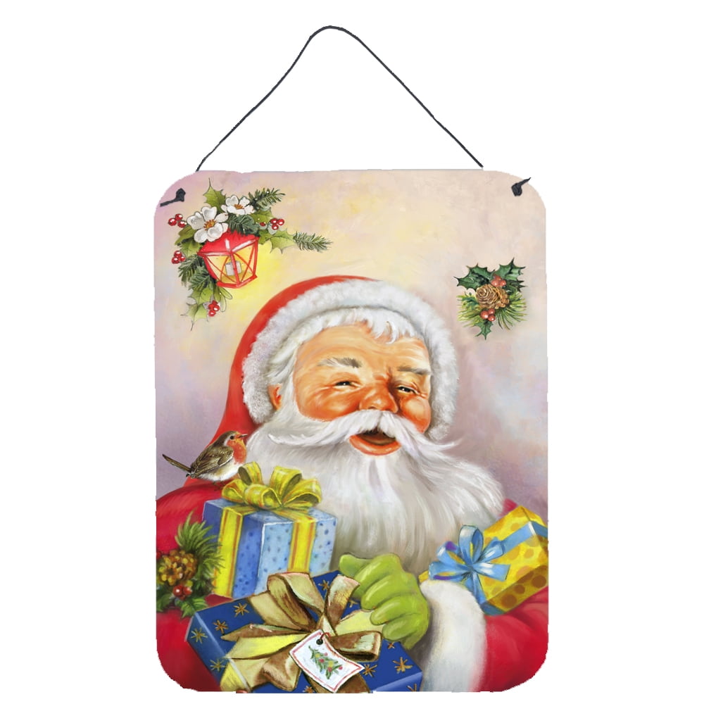 Christmas Santa Claus Presents Wall or Door Hanging Prints