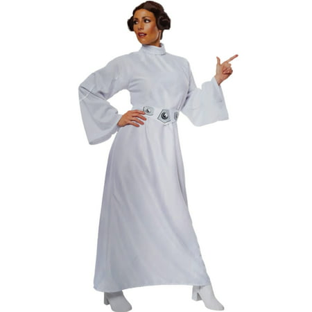Womens Star Wars Princess Leia Halloween Costume One Size Dress No Wig