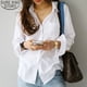 thumbnail image 2 of Blusa De algodón camisa blanca moda Mujer Blusas Mujer De Moda OL estilo Tops Casual señoras camisas y Blusas De manga larga 3496, 2 of 5