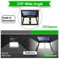 thumbnail image 2 of Solar Lights Outdoor Super-Bright 250 LEDs - LED Solar Motion Sensor Lights Outdoor, 2 of 8