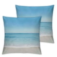 thumbnail image 2 of Awypu Ocean Throw Pillow Covers Set of 2 - Beach in Tropical Sea,Pillow Case Soft Pillows Covers Decorative Cushion Cover for Home Couch Bed Sofa Double Side Printed,Navy, 2 of 6