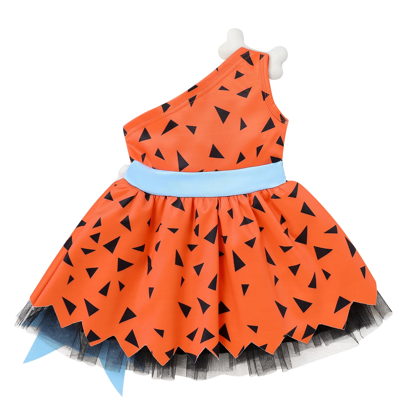 IWEMEK Girls Dress Cosplay Cavegirl Costume for Infant Girl Cute Casual Summer Comfy Tutu Stone Age Themed Birthday Outfit