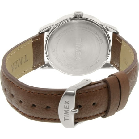 Timex Men's Easy Reader TW2P75900 Brown Leather Japanese Quartz Dress Watch | Walmart Canada