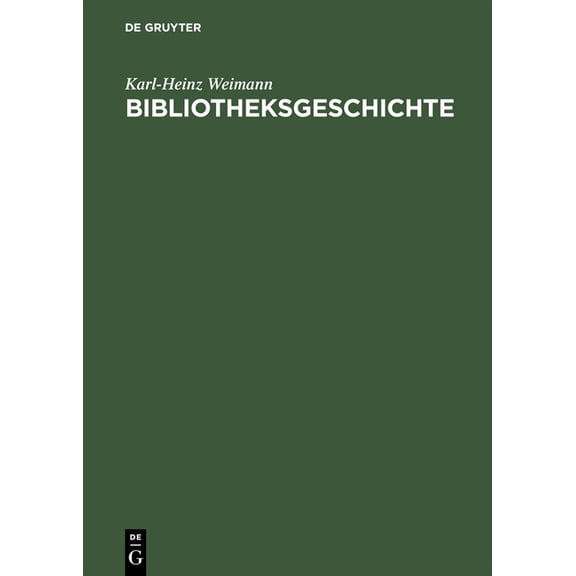 Bibliotheksgeschichte, (Hardcover)