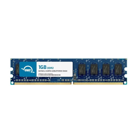 OWC 1GB DDR2 667 PC2-5300 CL5 1Rx8 240-pin 1.8V Non-ECC Unbuffered DIMM Memory RAM Module Upgrade for Select Desktops