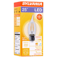 thumbnail image 4 of SYLVANIA LED B10 Light Bulb, 25 Watt, Dimmable, Soft White, 1 Pack, 4 of 5