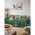 thumbnail image 6 of Butterflies Flowers Couch Cover for Dogs, Vintage Watercolor Animal Floral Plant Washable Sofa Covers Slipcover for Pets Dogs Futon Cover, Couch Recliner Covers, Oversized Chair Slipcover 71"x91", 6 of 9