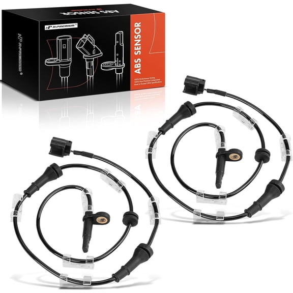A-Premium ABS Wheel Speed Sensor Compatible with Nissan Models - Murano 2009-2014 - Front Driver and Passenger Side, Replace# 47910-1AA0A 2-PC Set
