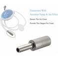 thumbnail image 4 of 2 Pack Aeration Stone 0.5 Micron Stainless Steel Oxygenation Diffusion 1/4 Inch Barb, 4 of 6