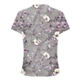 thumbnail image 4 of HAPIMO Women' Plus Size Elegant Pleated Blouses Round Neck Tees Flowy Summer Tops for Women Casual Loose Flower Print Tops Fashion Clothes Dressy Tunic Multicolor XL, 4 of 6