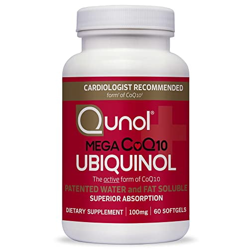 Ubiquinol CoQ10 100mg Softgels, Qunol Mega Ubiquinol 100mg Superior