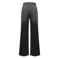 thumbnail image 4 of Mgmyaa Womens Wide Leg Jeans High-Waisted Stretchy Versatile Relaxed Button Straight-Leg Pants, 4 of 8
