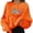 Orange, variant on Womens Merry Christmas Tree Sweatshirt Crewneck Long Sleeve Loose Fit Pullover Top for Holiday Casual Sweatshirts