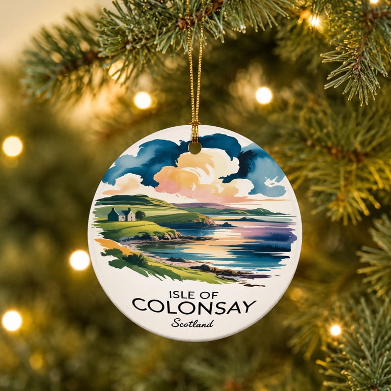 Isle Of Colonsay Vacation Memory Keepsake, Scotland Christmas Travel ...