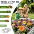 thumbnail image 2 of Raised Garden Bed Kit,2 Pack 6×3×1ft Raised Garden Boxes Outdoor for Vegetables and Flowers,Silver, 2 of 10