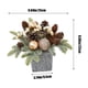 thumbnail image 4 of Adornos navideños, mini árbol de Navidad de 25 cm, ideal para escritorio, decoración de festivales, escaparate, con guirnaldas de luces para realzar el ambiente festivo., 4 of 6