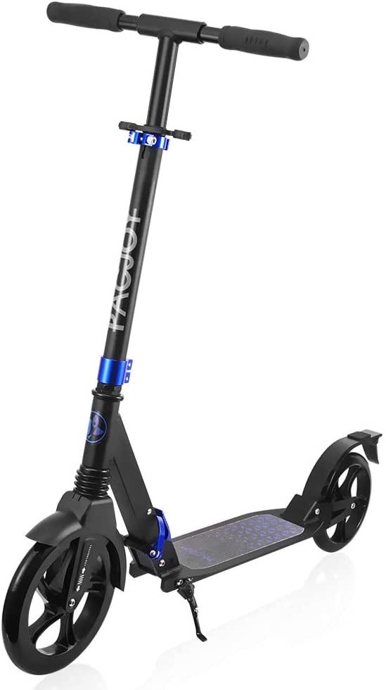 PACJOY Adult Big Wheel Kick Scooter230mm Big PU Wheel, 220lb Weight