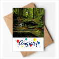 thumbnail image 1 of Stream Green Forestry Science Nature Scenery Wedding Cards Congratulations Greeting Envelopes, 1 of 3