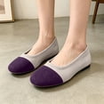 thumbnail image 2 of oqasdz Womens Casual Shoes Round Toe Slip On Flat Dressy Shoes with Soft Upper and Insole for Ladies Solid Color Comfort Footwear Outdoor Summer, 2 of 7