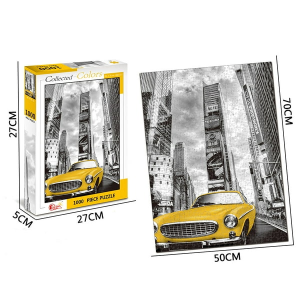 (Car) 1000 Pieces Large Jigsaw Puzzle for Adults 75*50cm with Storage Bag 1000Pcs Jigsaw Puzzle