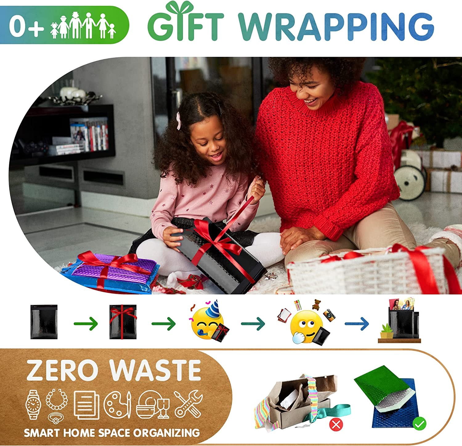 Bubble Mailers Padded Cushion Envelopes Black Peel and Seal 10 count 9.5 x 13.5 in
