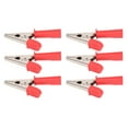 thumbnail image 4 of 10PCS Testing Clamps Brass Insulated Crocodile Clips with 4mm Socket 10mm Opening 20A J.60046Red, 4 of 14