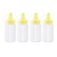 thumbnail image 1 of Botellas exprimibles pequeñas, tarros de especias vacíos, botellas de condimentos transparentes multifuncionales, Mini contenedores para barbacoa de R Botella amarilla, 1 of 8